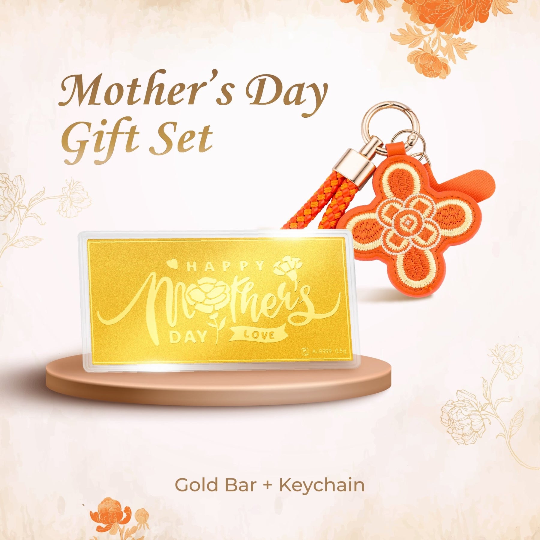 Happy Mother's Day 999 Gold Bar