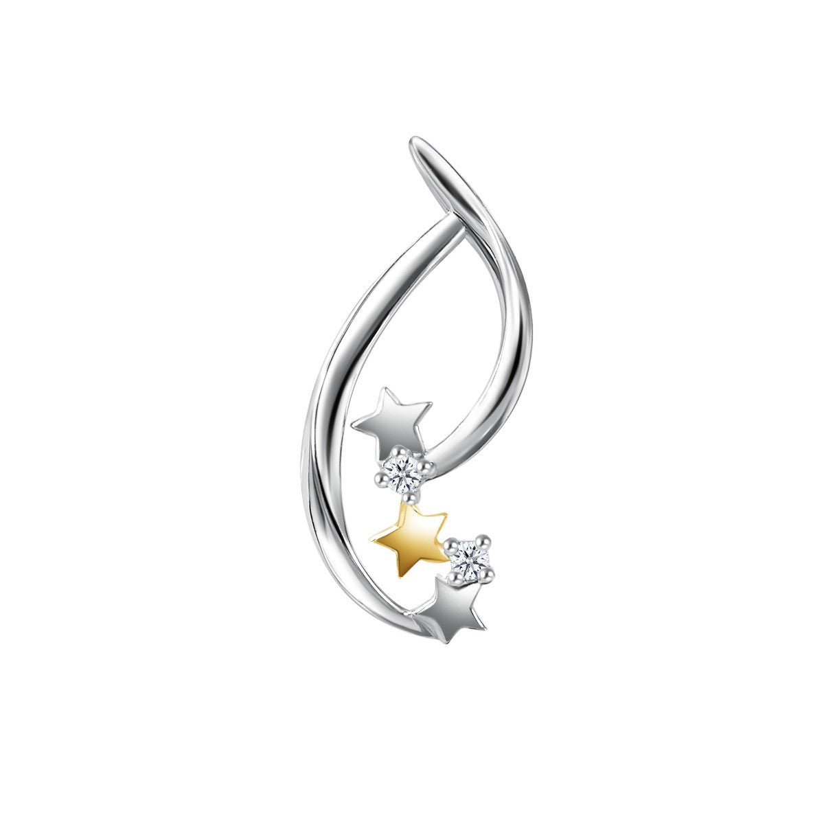 Moissanite Glitter Star Pendant
