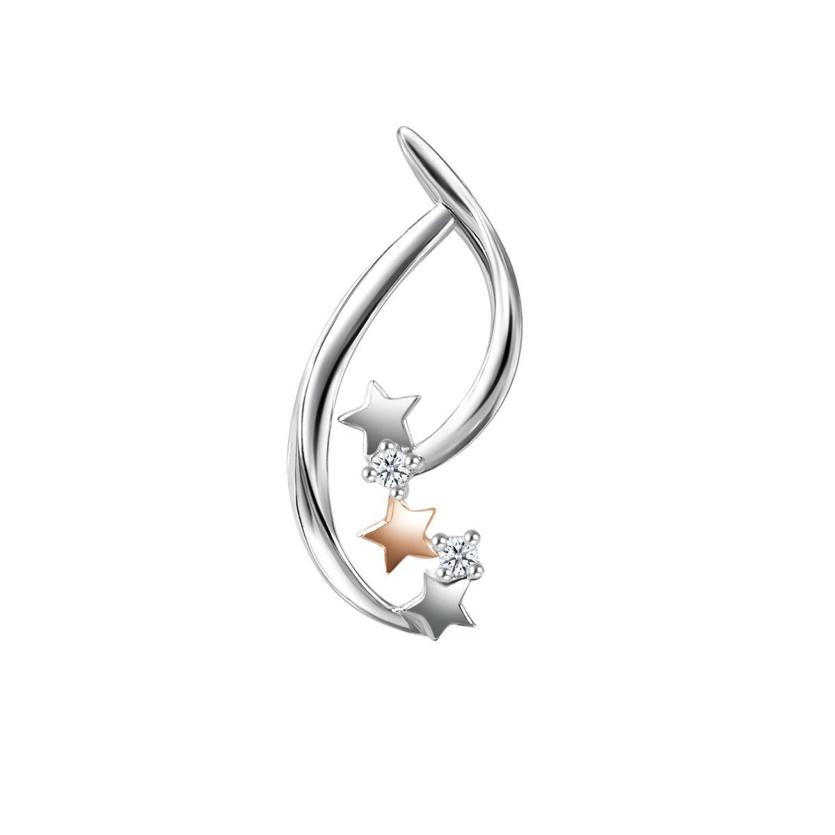 Moissanite Glitter Star Pendant