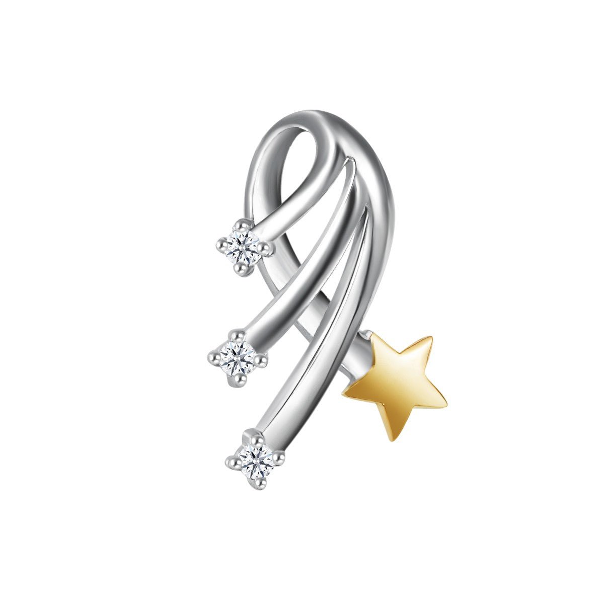 Moissanite Showering Star Pendant