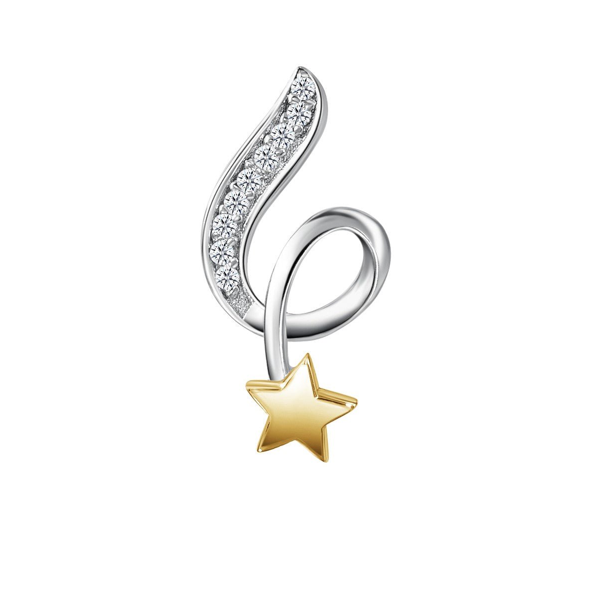 Moissanite Wishing Star Pendant