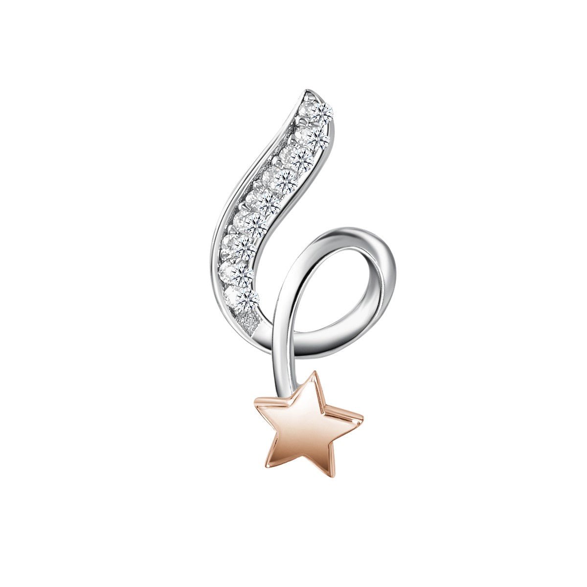 Moissanite Wishing Star Pendant