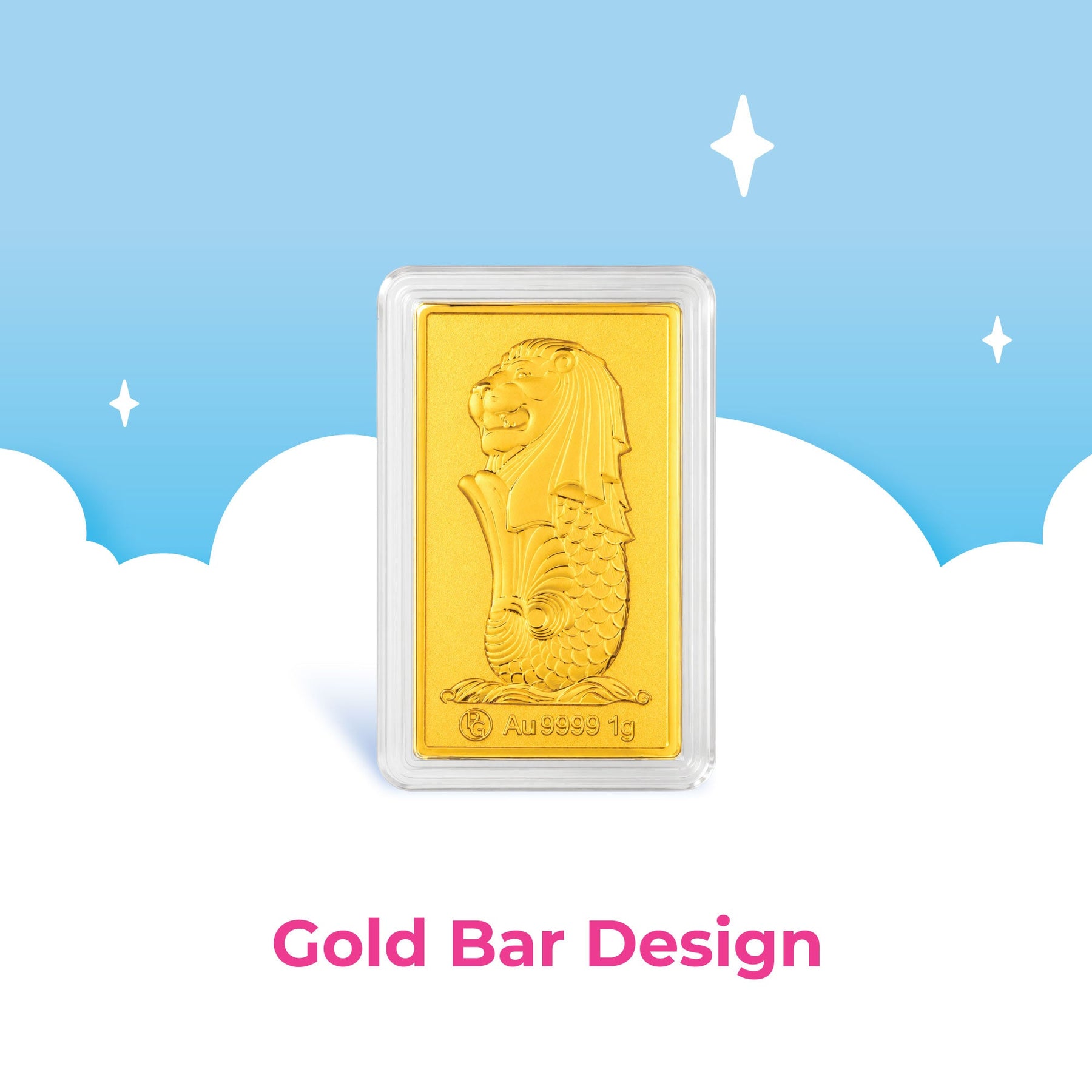 [PRE-ORDER] 999 Merlion Gold Bar