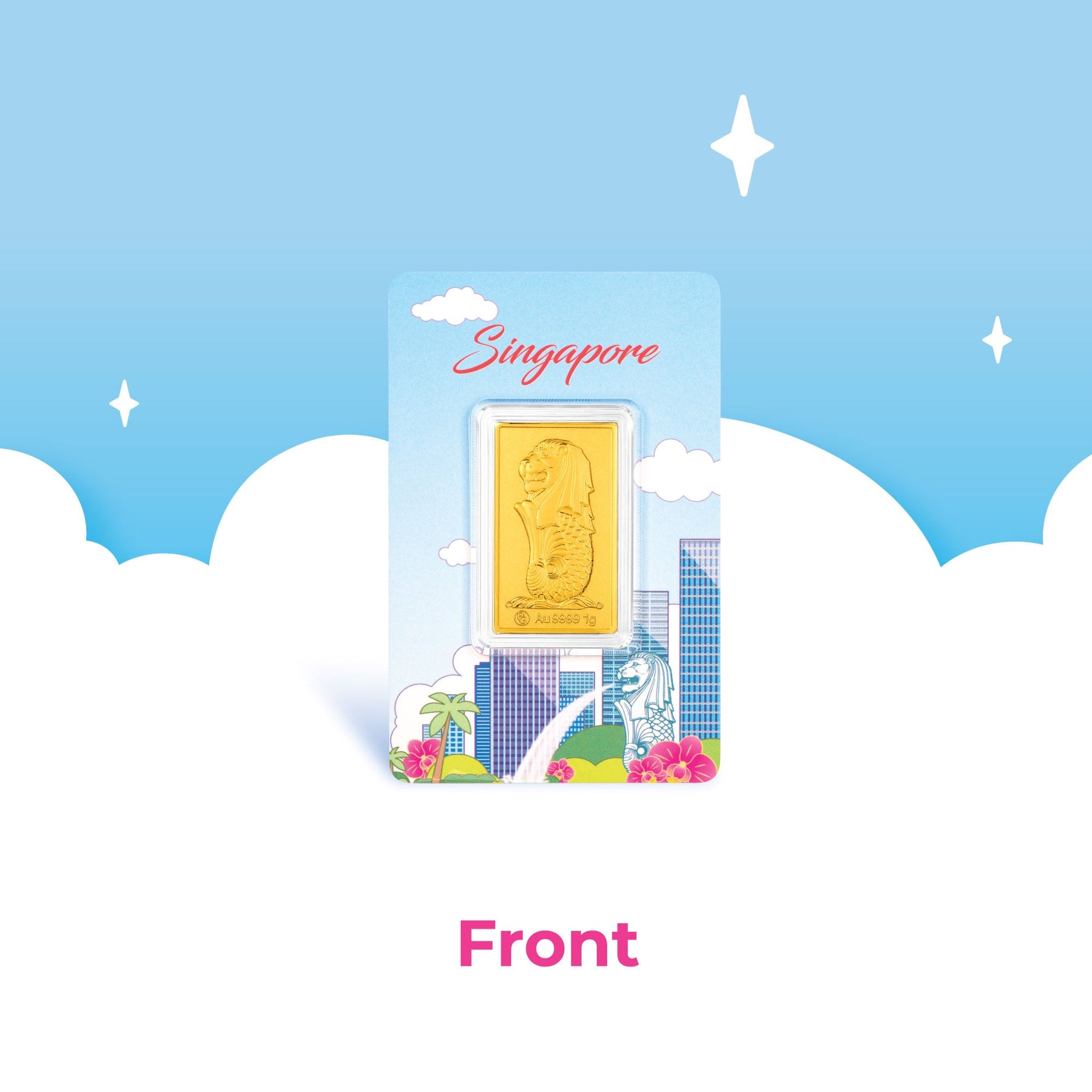 [PRE-ORDER] 999 Merlion Gold Bar