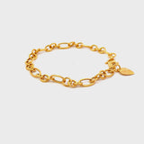 Video of 916 gold multi rings link bracelet