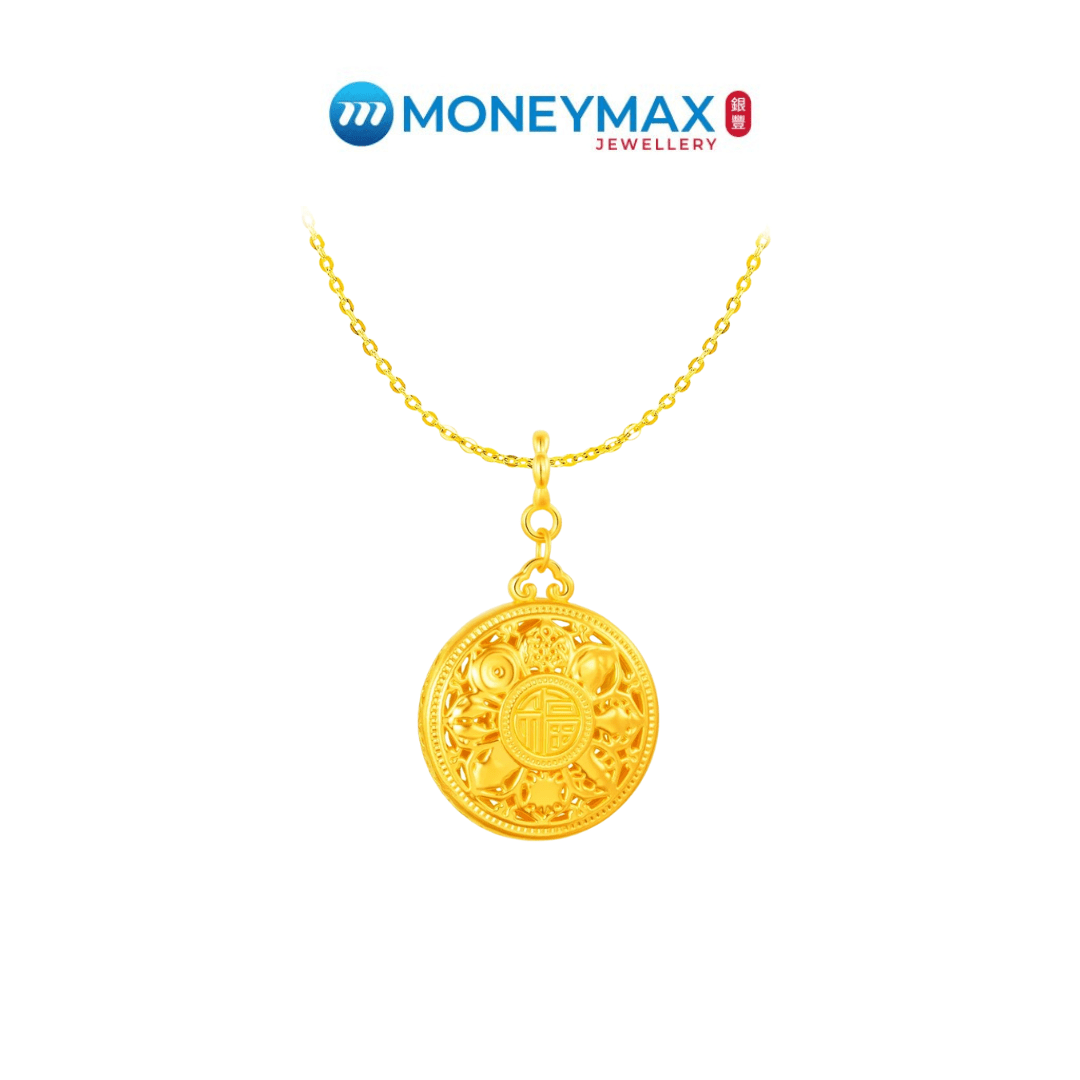 [SAS Exclusive] 916/999 Gold Pendant Bundle | Free 925 Chain + Bracelet (For TikTok)