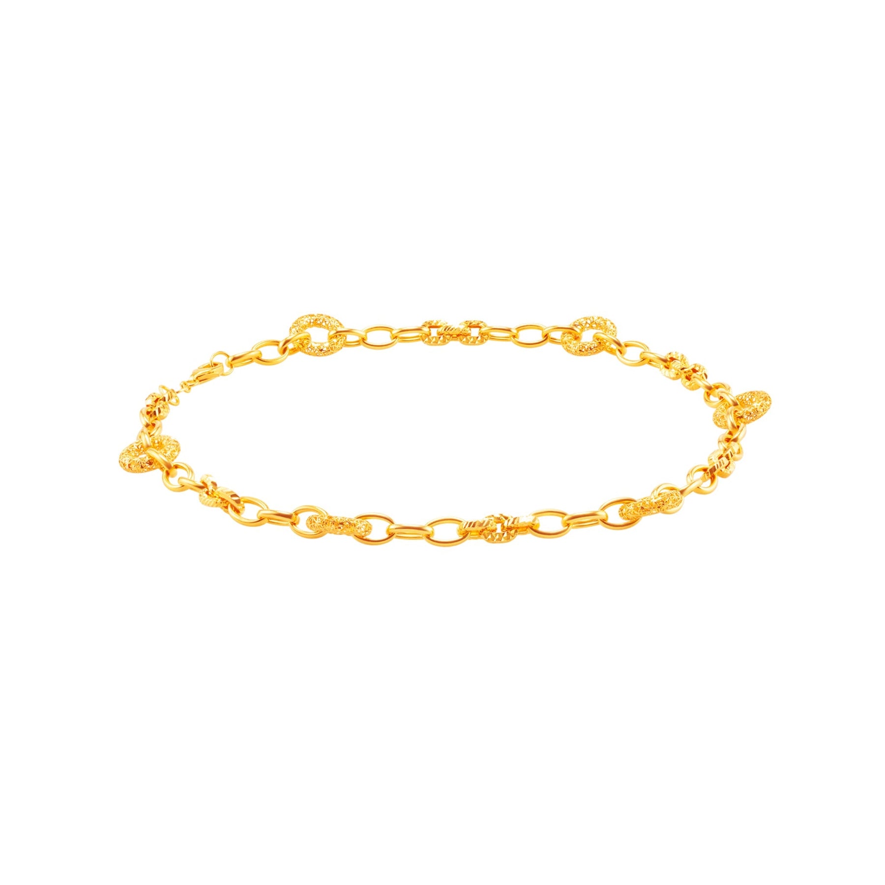 916 Gold Allure Interlinked Necklace