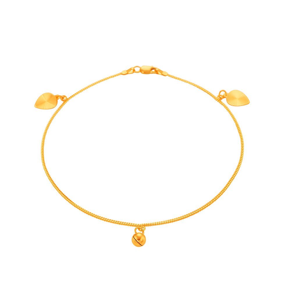 916 Gold Blessings Adult Anklet
