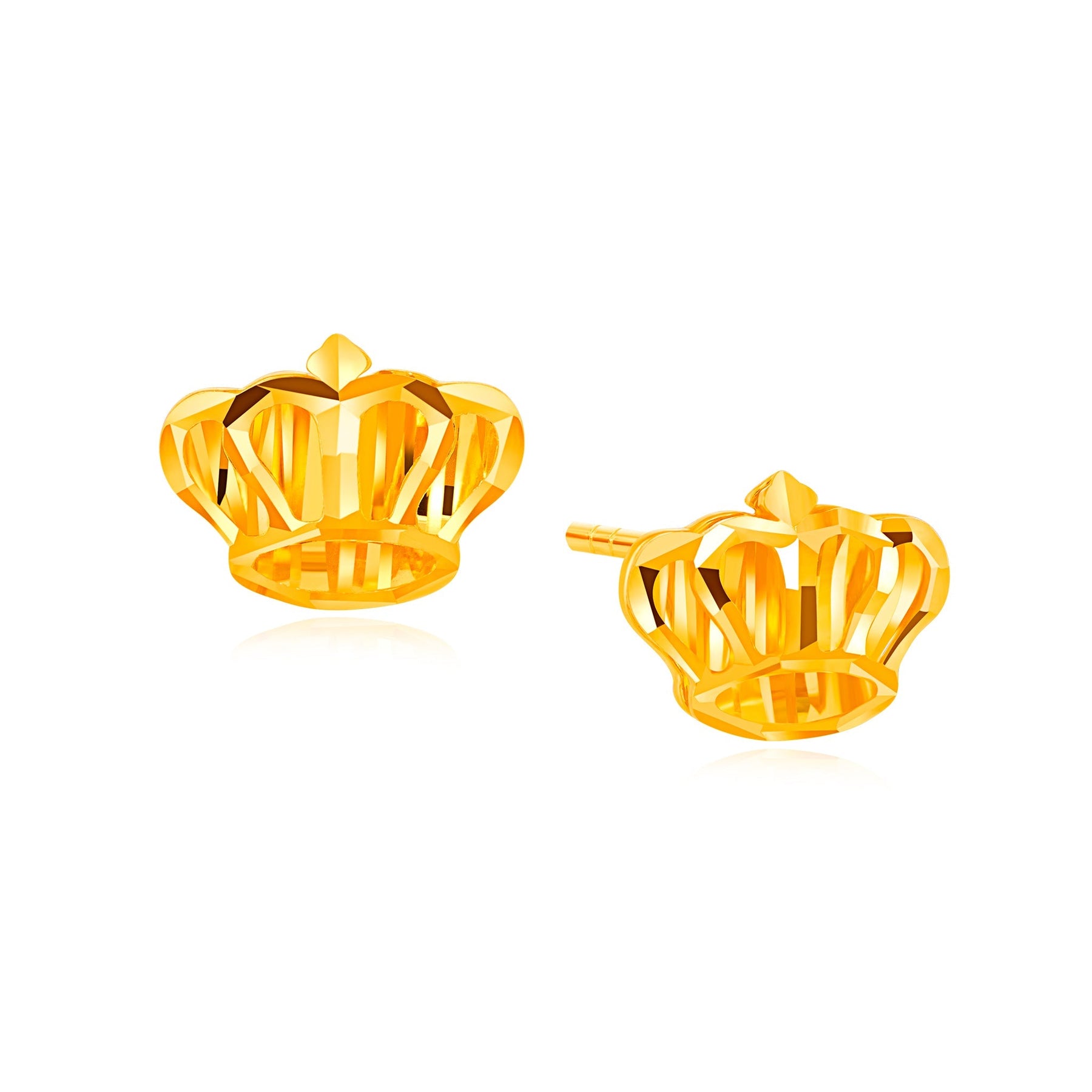 916 Gold Crowning Glory Earrings