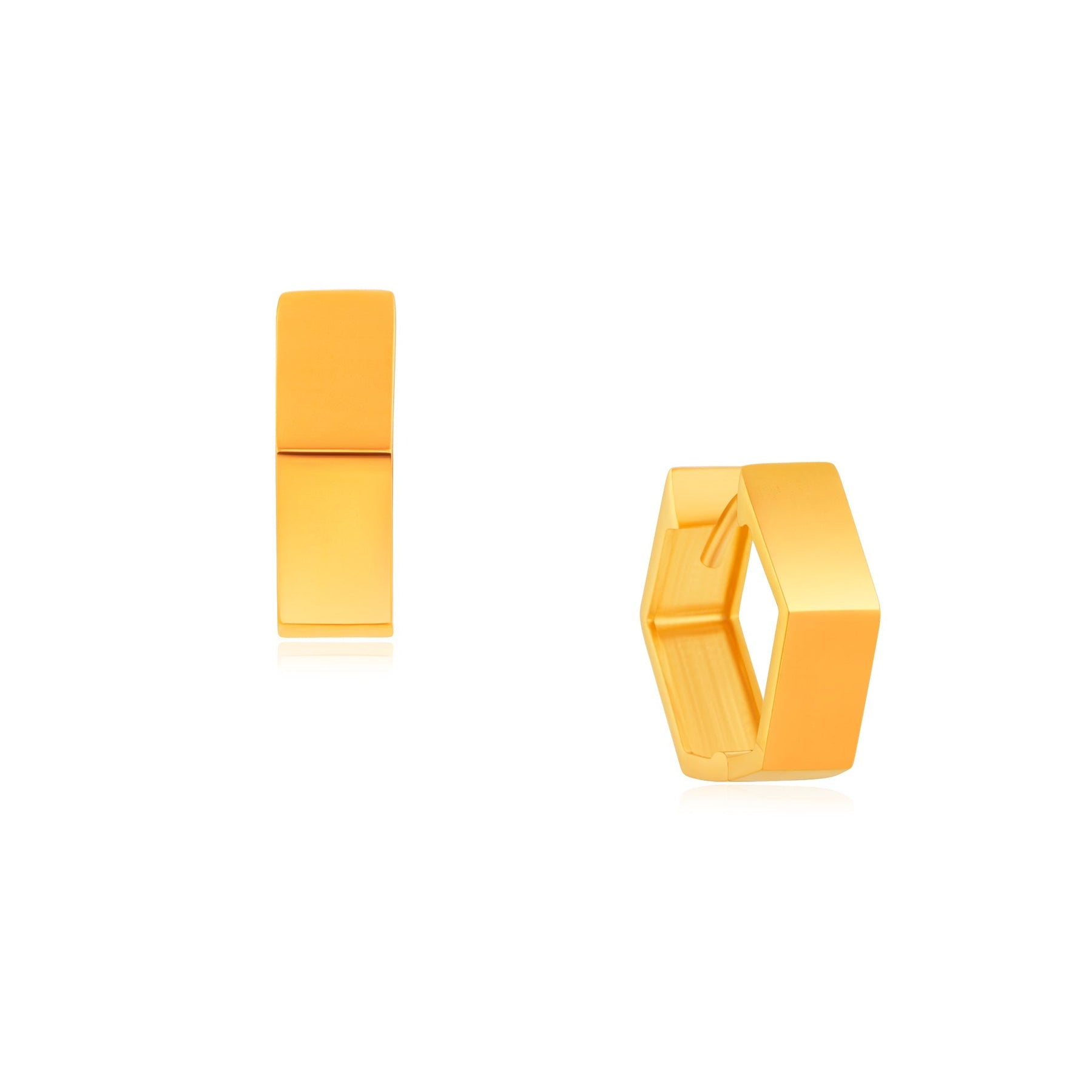 916 Gold Hexagon Harmony Earrings