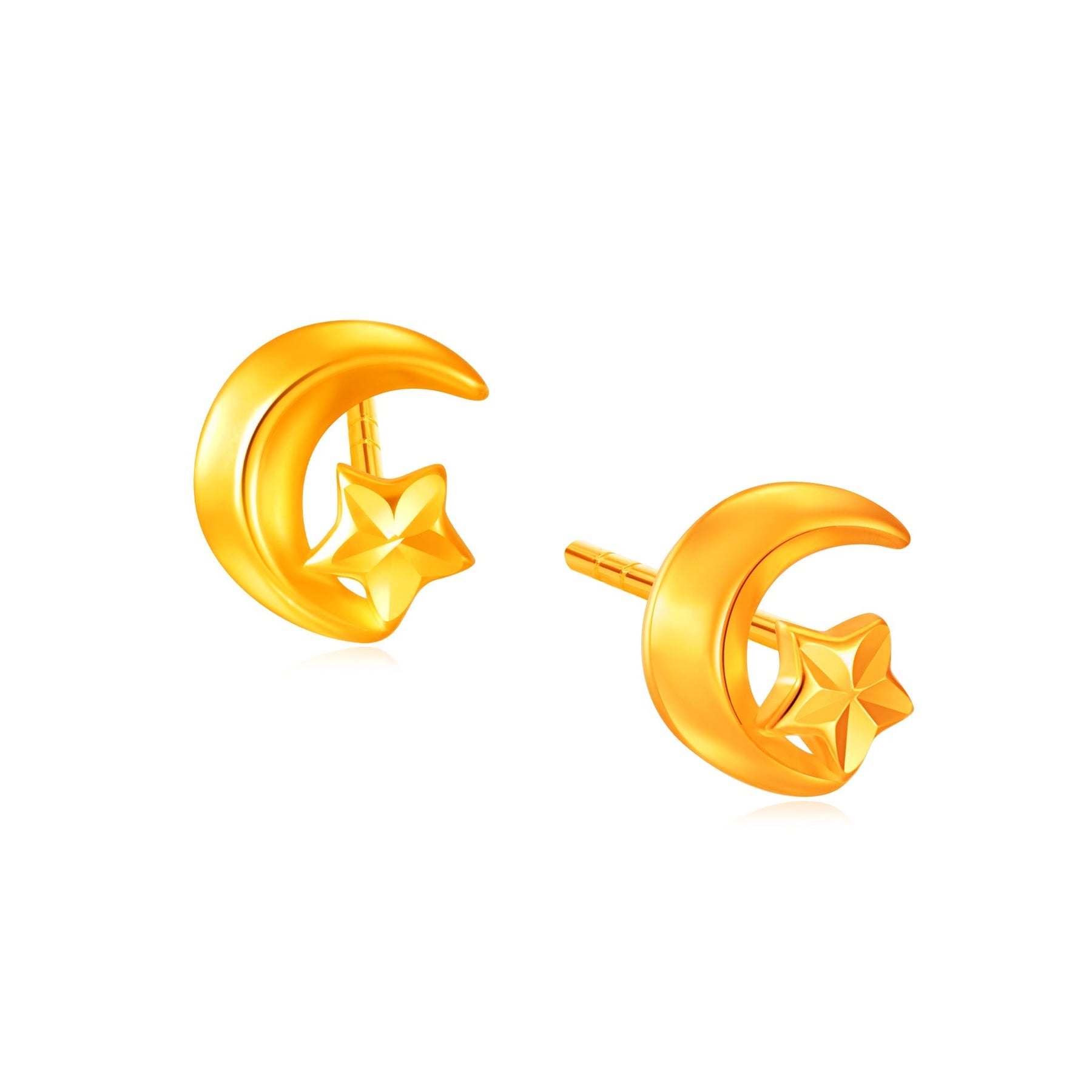 916 Gold Starry Night Earrings