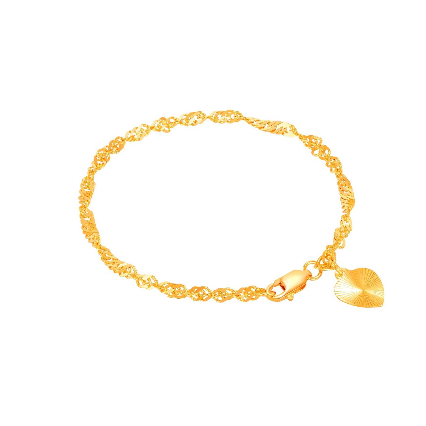 916 Gold Twisted Bracelet