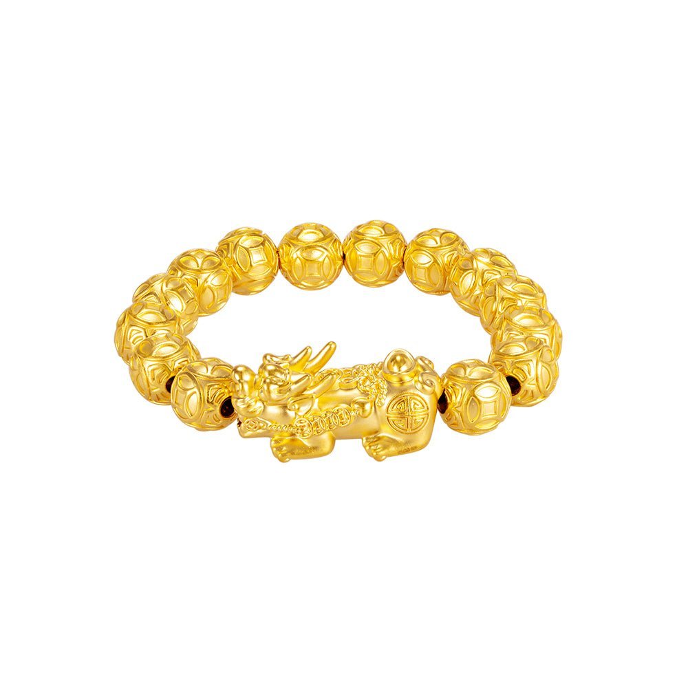 999 Gold Celestial Pixiu 貔貅 Wealth Bracelet