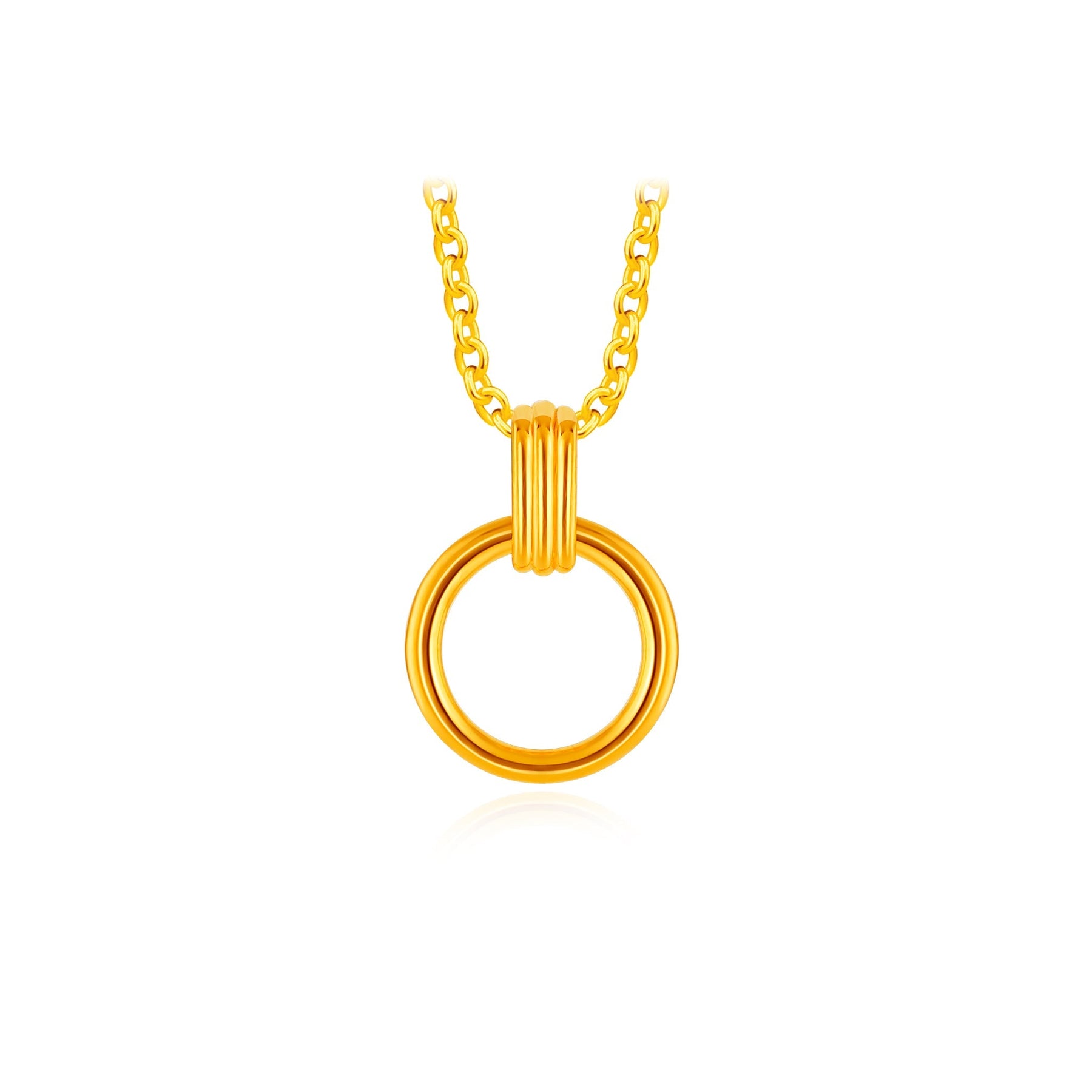 999 Golden Halo Pendant