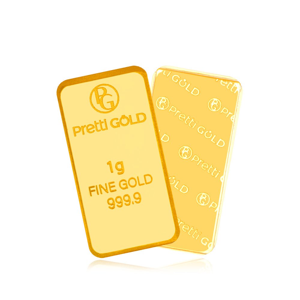 999.9 Pretti Gold Bar - MoneyMax Jewellery