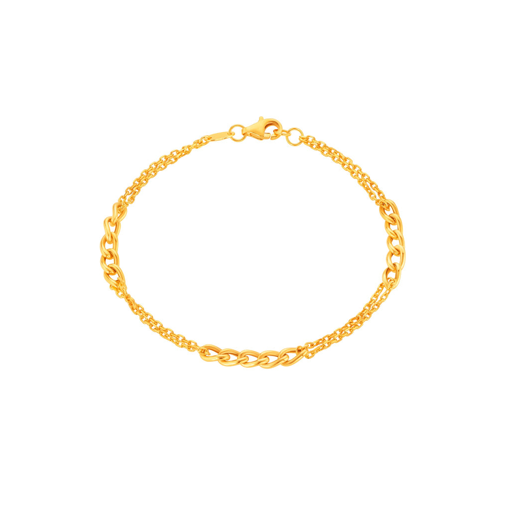 Alternating Chain Bracelet - MoneyMax Jewellery