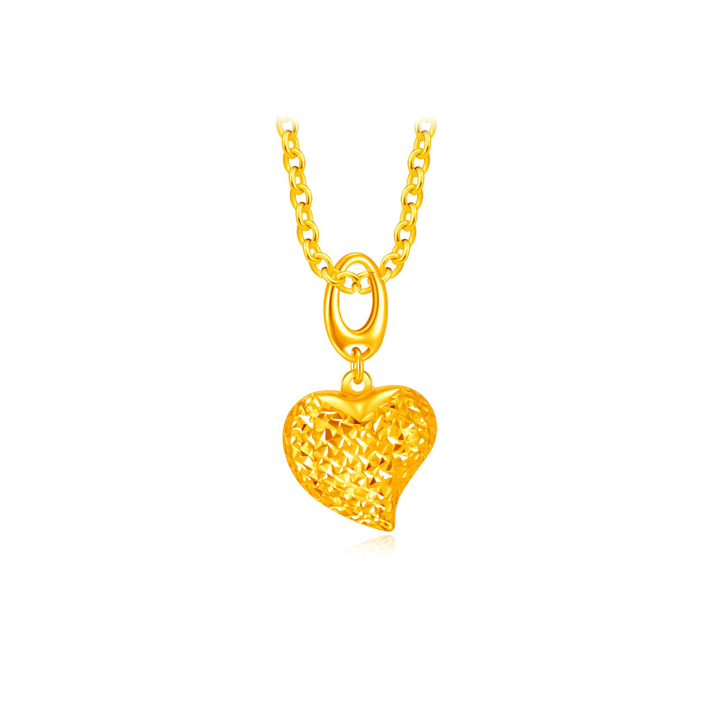 Amore Heart Charm Pendant - MoneyMax Jewellery