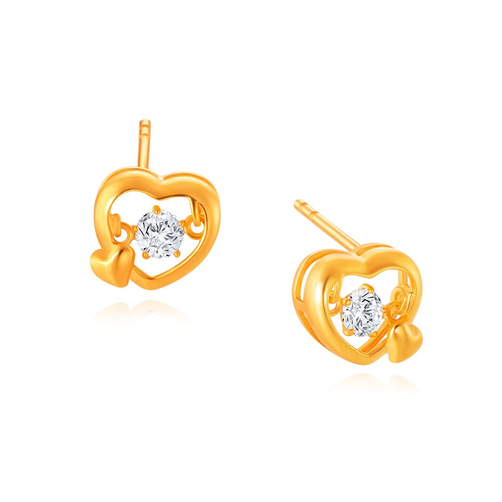 Ballerina Heart Earrings - MoneyMax Jewellery