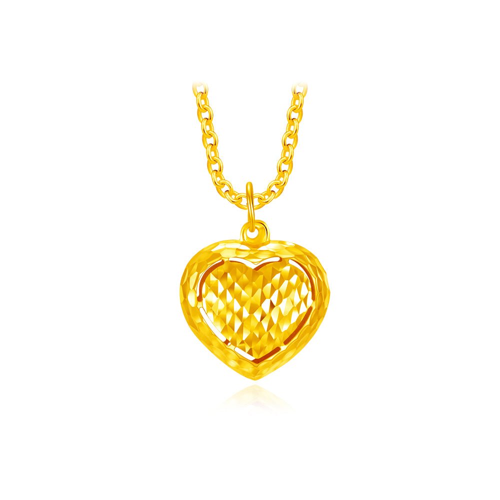 Bold Heart Pendant - MoneyMax Jewellery