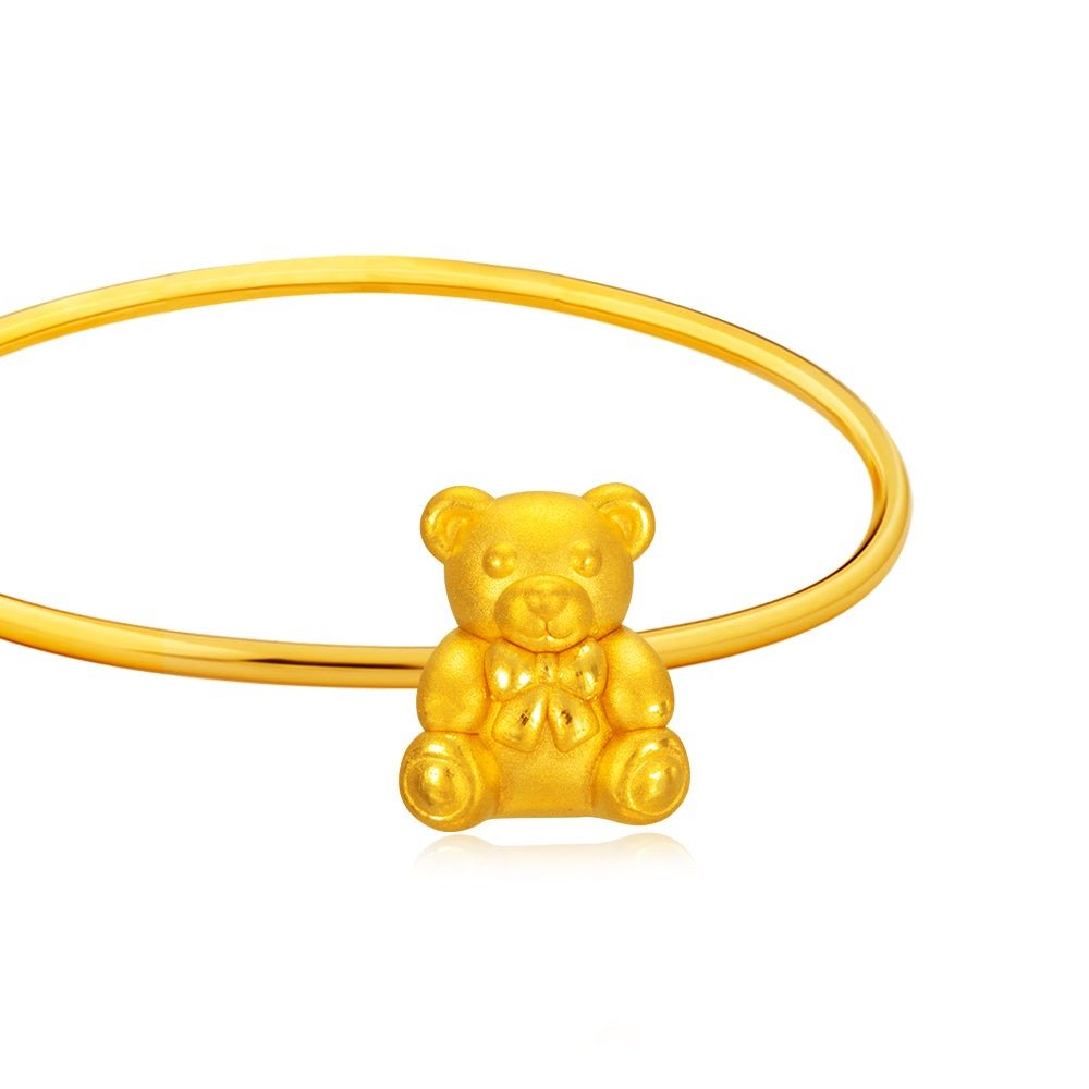 Bow Tie Bear Charm - MoneyMax Jewellery