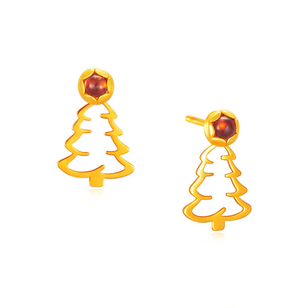 Christmas Tree Stud Earrings - MoneyMax Jewellery