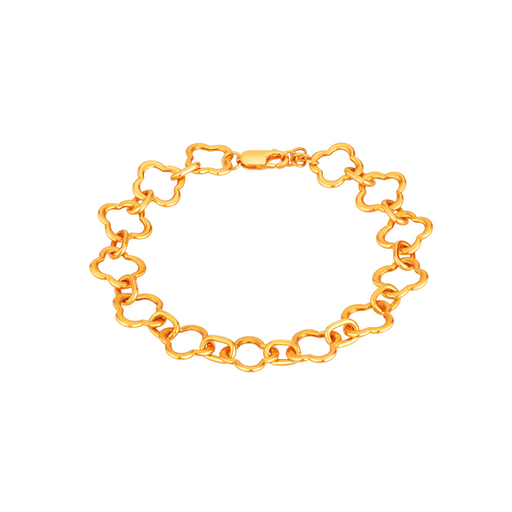 Cloverleaf Link Delight Bracelet - MoneyMax Jewellery