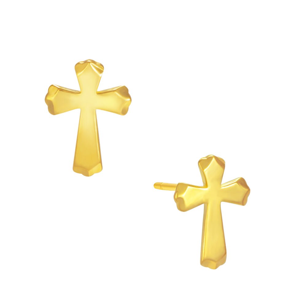 Cross Earrings - MoneyMax Jewellery