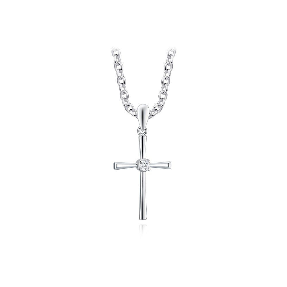 Cross My Heart Diamond Pendant - MoneyMax Jewellery
