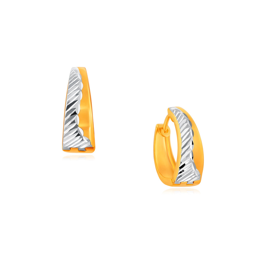 Eclipse Elegance Hoop Earrings - MoneyMax Jewellery