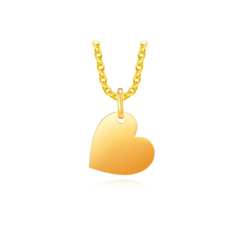 'Love Is Simple' Heart Pendant - MoneyMax Jewellery