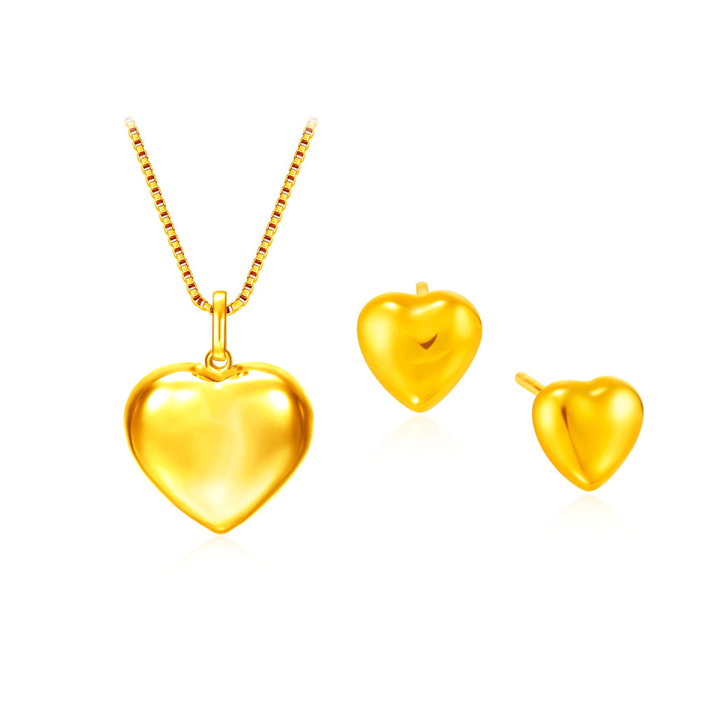 Minimalist Heart Set - MoneyMax Jewellery