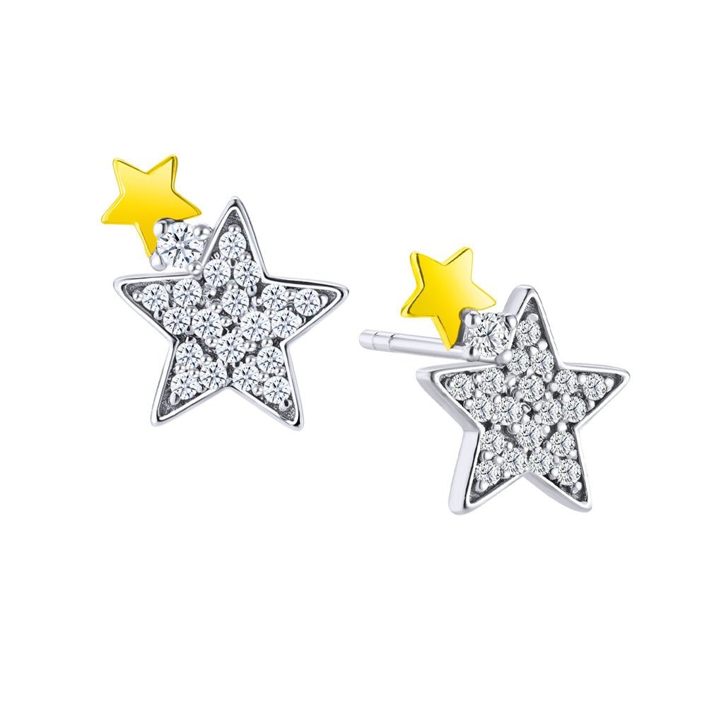 Moissanite Bright Star Earrings - MoneyMax Jewellery