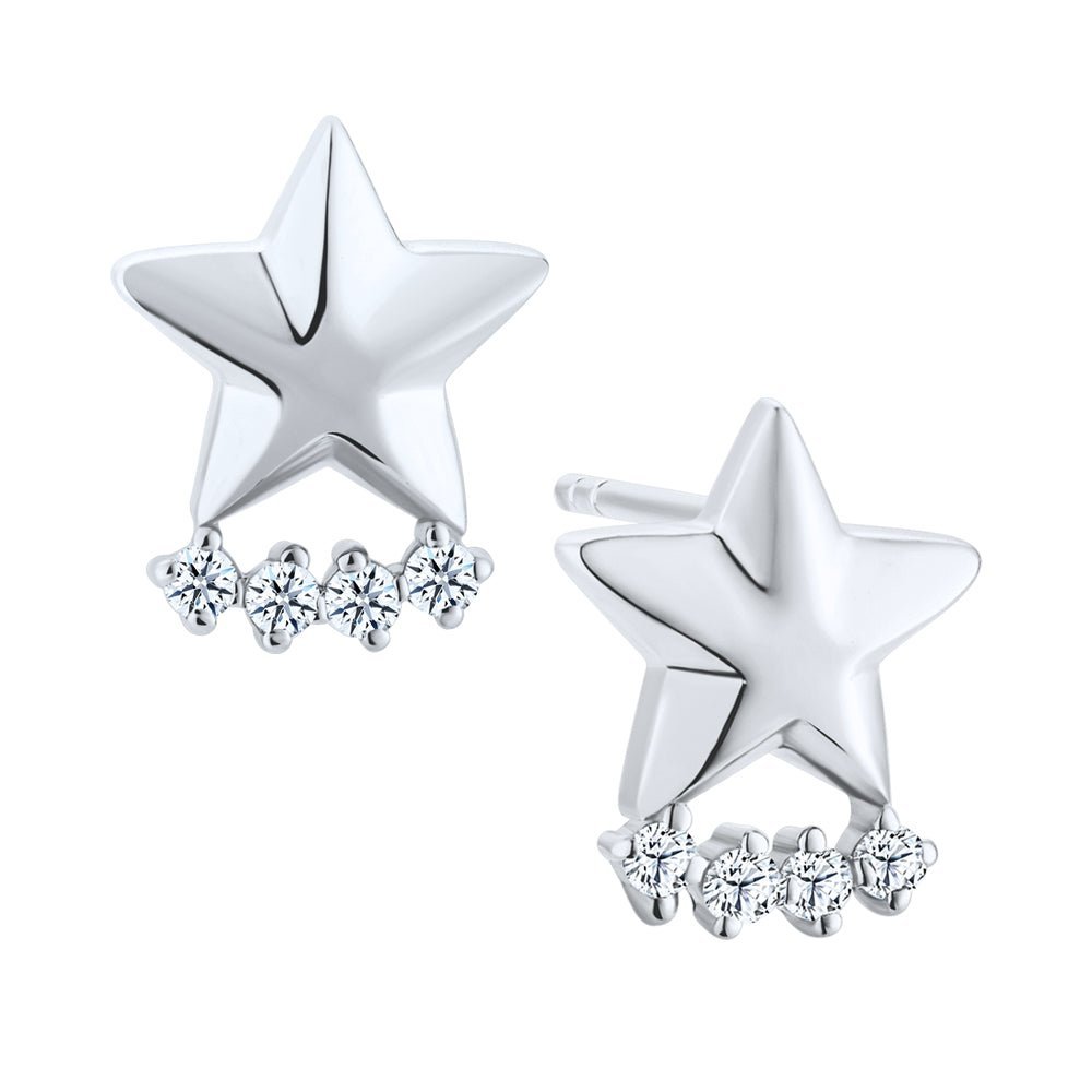 Moissanite Shining Star Earrings
