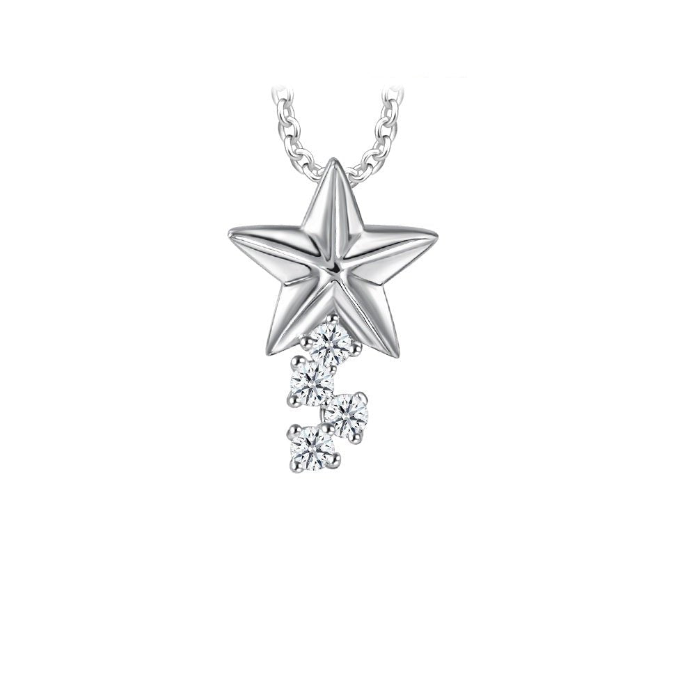 Moissanite Star Bright Pendant - MoneyMax Jewellery