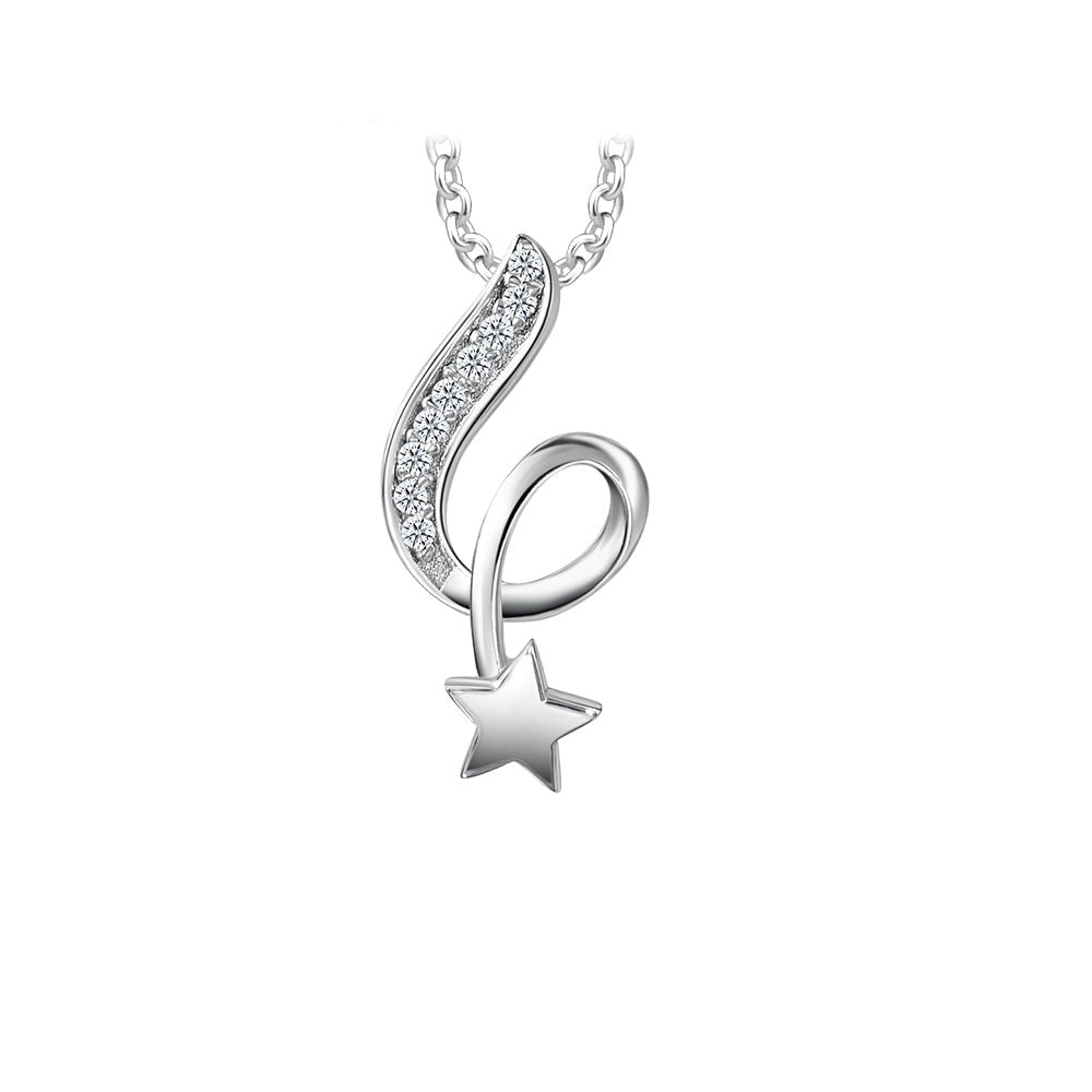 Moissanite Wishing Star Pendant - MoneyMax Jewellery