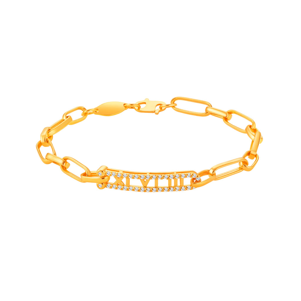 Roman Digit Bracelet - MoneyMax Jewellery