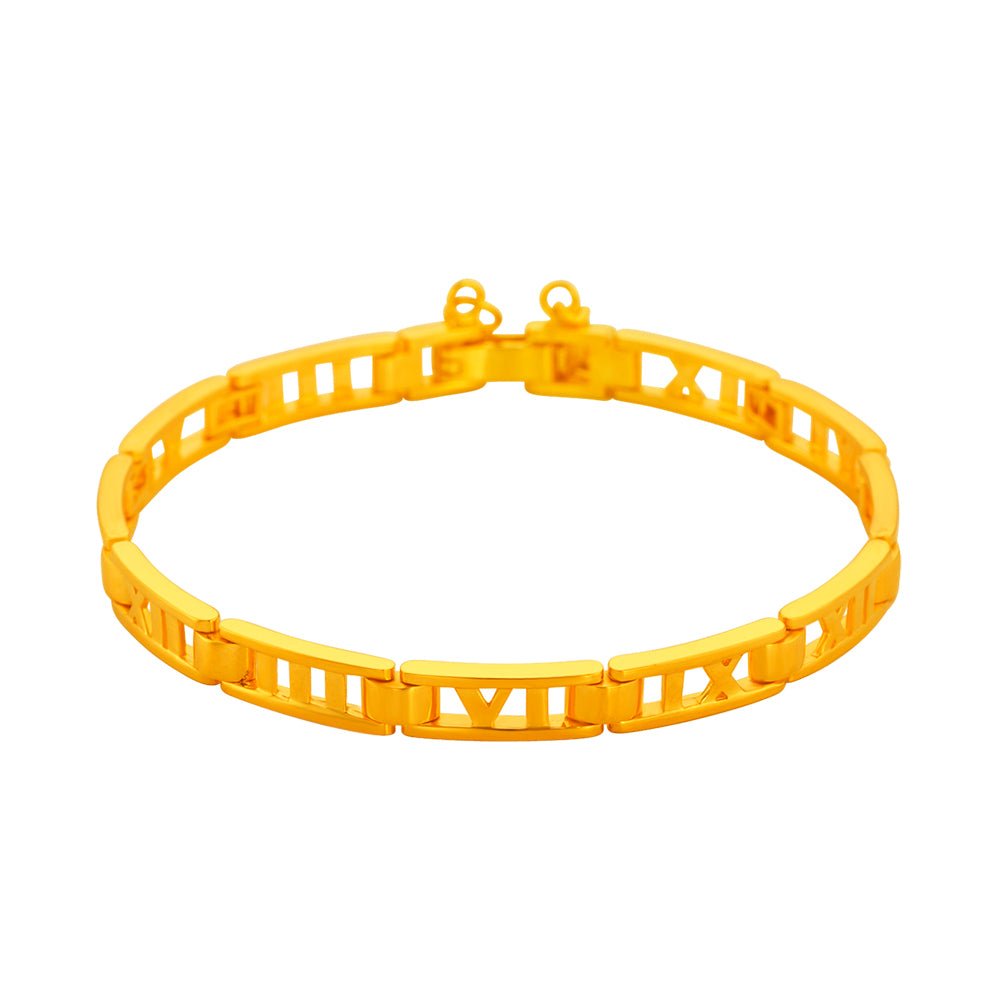 Roman Numeral Multi Link Bracelet - MoneyMax Jewellery