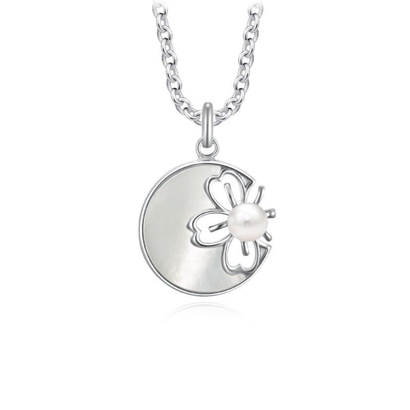 Sakura Freshwater Pearl with Mother-of-Pearl Pendant