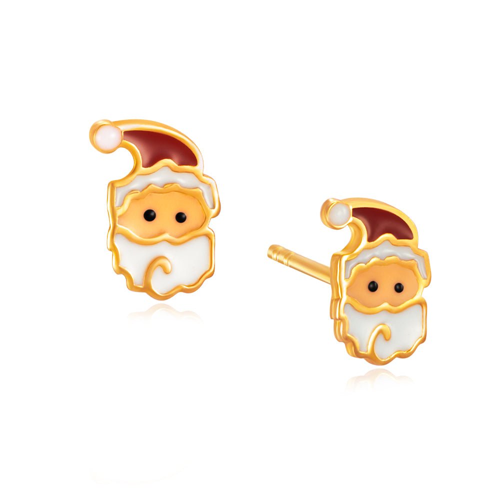 Santa Claus Stud Earrings - MoneyMax Jewellery