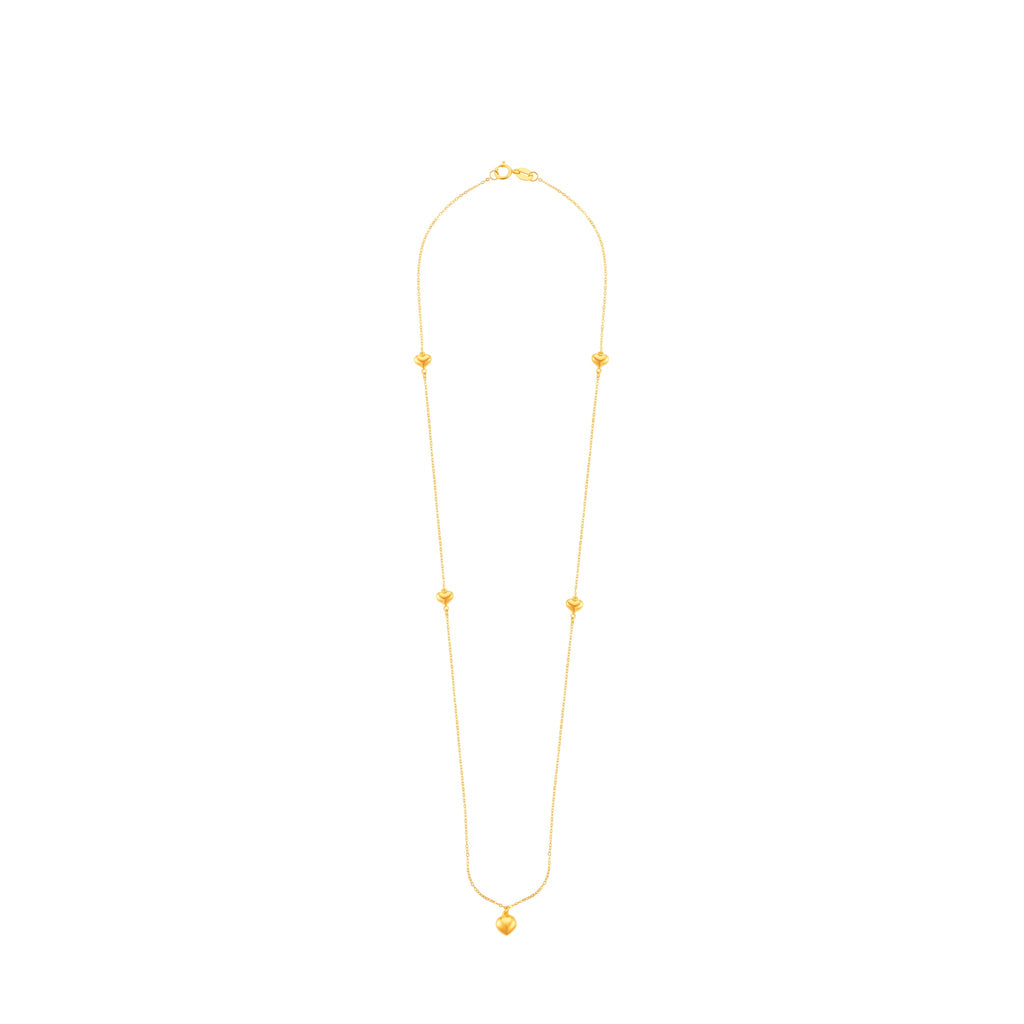 Soulful Hearts Necklace 14K - MoneyMax Jewellery