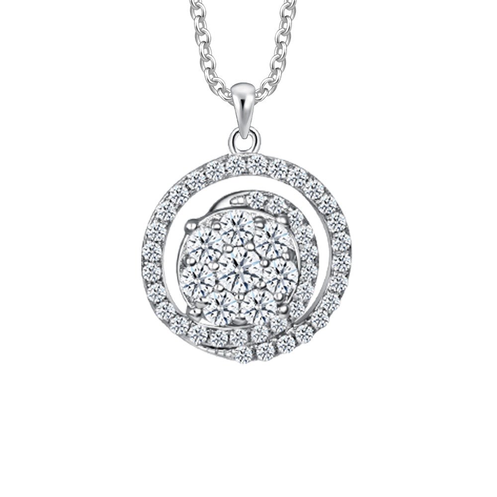 Spiral Diamond Pendant - MoneyMax Jewellery