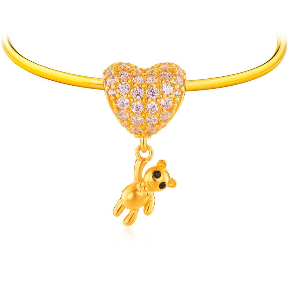 Teddy Love Charm - MoneyMax Jewellery