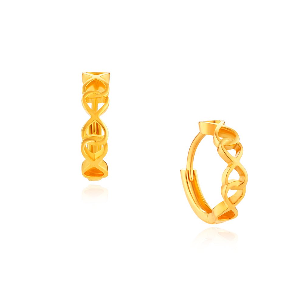 Triple Infinity Hoop Earrings - MoneyMax Jewellery