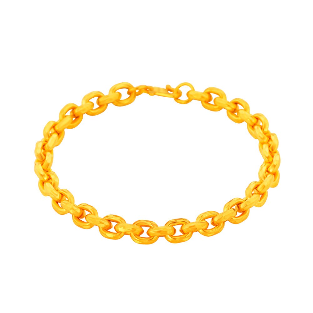 916 Gold Wan Zi (万字) Bracelet – MoneyMax Jewellery